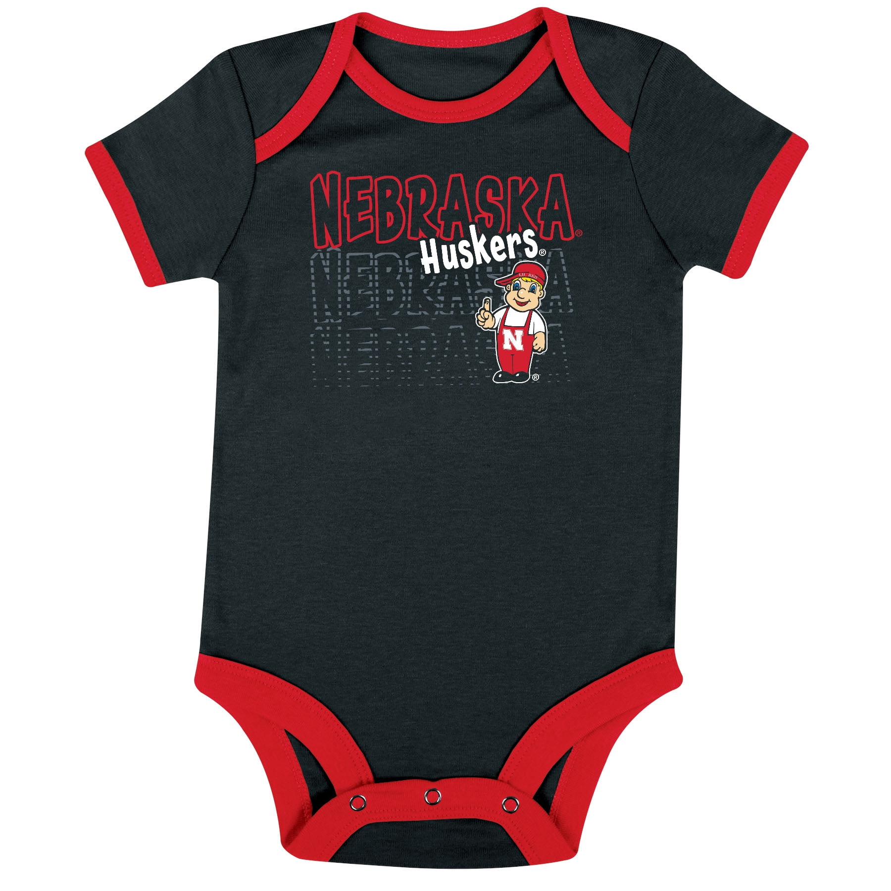 NCAA Nebraska Huskers Infant & Toddler Onesies, 3-Pack