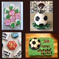 thumbnail image 5 of 30 piezas de cortadores de galletas con diseño de fútbol, cortador de fondant de pastel hexagonal de 3 tamaños, cortadores de galletas divertidos para manualidades de cocina Diy. Afortunado Sencillez, 5 of 5