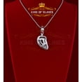thumbnail image 5 of King of Bling's White 925 Silver 6.23ct CZ 3D letter Cursive Initial 'D' Pendant Necklace "1.00", 5 of 12