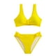 thumbnail image 5 of Traje de baño para mujer, moda, cómodo, color sólido, bikini, traje de baño de color liso para mujer, conjuntos de bikinis, trajes de baño para mujer, 5 of 9