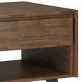 thumbnail image 5 of WyndenHall  Mitchell SOLID WOOD / Metal 22 inch wide Square Modern Industrial End Table - 22 W x 22 D x 22 H Rustic Natural Aged Brown Lacquer,Stained, 5 of 5