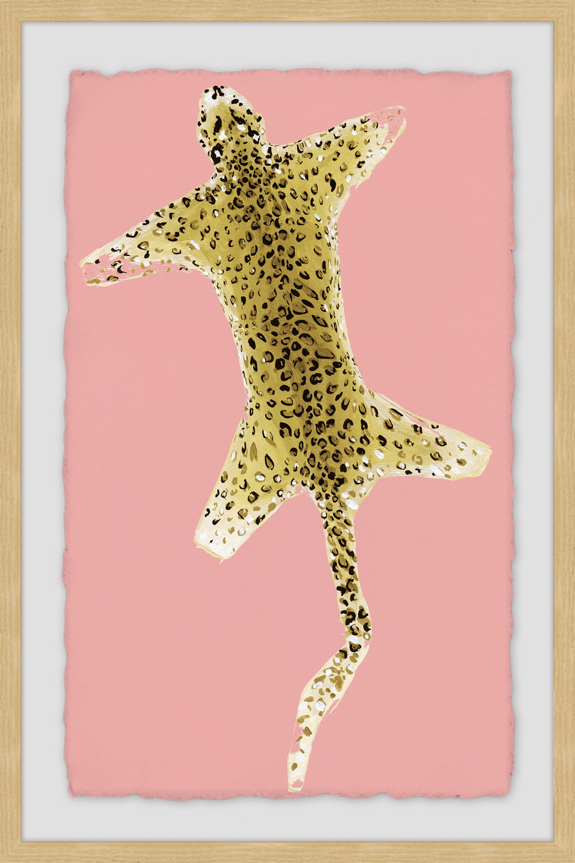 Cheetah Carpet Framed Painting Art Print, 12.00" x 1.50"