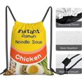 thumbnail image 5 of Instant Ramen Noodle Soup Chicken Drawstring Backpack Sports Gym Sack Funny Food Sackpack String Bag For Sport Yoga Travel, 5 of 6