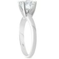 thumbnail image 2 of Pompeii 1 1/2ct Cushion Diamond Solitaire 4-Prong Engagement Ring 14k White Gold, 2 of 3