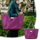 thumbnail image 1 of Bolsa de Compras de Berenjena Morada, Diseño Único, Tela Resistente, Plegable y Portátil, Ideal para Mercados y Viajes, Ecológica, 45,5 X 30,5 Cm/53 X 38,5 Cm, 1 of 7