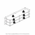 thumbnail image 4 of Furinno Turn - S - Tube No Tools 3 - Tier Entertainment TV Stand, Black, 4 of 6