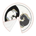 thumbnail image 3 of Bingfone Christmas Tree Skirt Mat Christmas Decoration Interior 30"-Unicorn In Yoga, 3 of 8