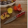 thumbnail image 4 of Ergo Chef Crimson Series 3.5" Paring Knife – Vegetable Knife, G10 Handle, German Stainless Steel, 4 of 6