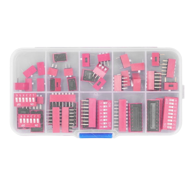 Interruptor Dip, Kit Surtido De Interruptores Dip Duradero Encendido Apagado Para Placas De Circuito Impreso