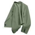 thumbnail image 4 of Women's Fashion Long Sleeve Open Front Business Casual Cardigan Jacket Green M, 4 of 5