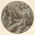thumbnail image 2 of Giuseppe Salviati 12x12 Gold Ornate Wood Frame and Double Matted Museum Art Print Titled - Classical Gods, Muses, and Allegorical Figures (1566-67), 2 of 4