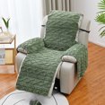 thumbnail image 4 of Goory Slipcover Stretch Sofa Cover Anti-Slip T-shaped Recliner Removable Couch Covers Cushion Washable Solid Color Universal Elastic Army Green One Seat, 4 of 8