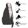 thumbnail image 4 of Lsque Snowflakes Santa Claus Pattern Cross Chest Bag Diagonally – Premium Durable Front Chest Sling with Adjustable Padded Strap, High-Capacity Storage, 4 of 8
