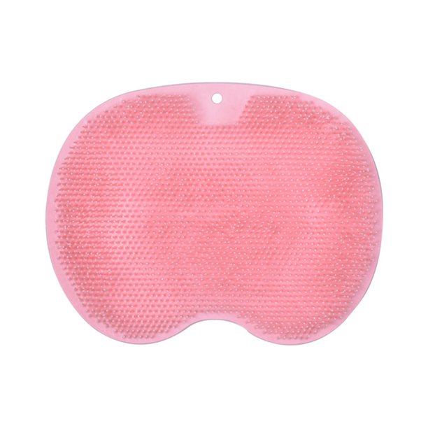Alfombrilla de baño Cepillo de silicona Antideslizante Cómodo para espalda Codo Cadera (Rosa) Sywqhk Arte deco