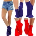 thumbnail image 2 of ToBeInStyle Women's Pack of 6 Soft Plush Warm Fuzzy Winter Socks - Deep Colors, 2 of 7