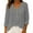 Z2 Gray, variant on Yievot Linen Shirts for Women Loose Casual V Neck 3/4 Sleeve Button Blouses Summer Beach Vacation Tops with Pocket