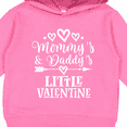 thumbnail image 3 of Inktastic Mommy and Daddy Little Valentine Toddler Hoodie, 3 of 4