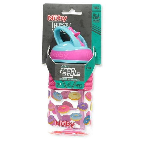 Nuby Flip-It™ Sipper Cup (12 Oz.) Color: pink multi Size: one size