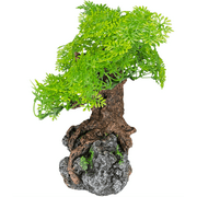 Komodo Bonsai Tree, Artificial Green Aquarium Decor Plant