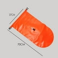 thumbnail image 2 of SKISUNO Orange PVC Swim Buoy with Large Dry Storage Bag Lightweight Inflatable Floating Gear for Boating Kayaking, 2 of 8