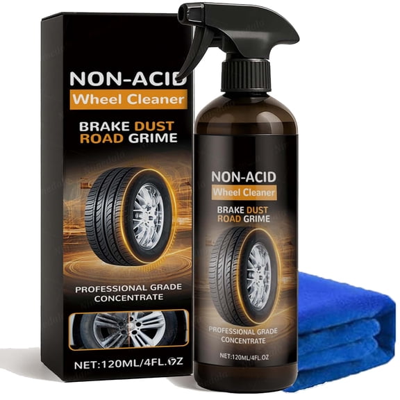 WheelBlaze Nexa Wheel Cleaner 4.2 FL OZ - Brake Buster Formula, Instant Shine & Long-Lasting Protection