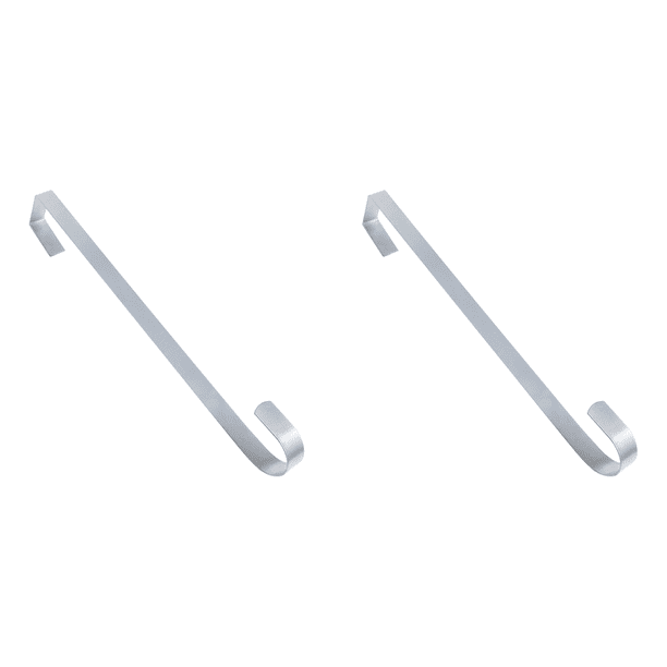 Colgador Corona para Puerta Gancho para Corona Navideña para Puerta Entrada (plata 28cm)