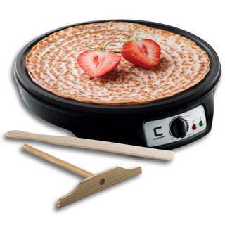  Instant Crepe Maker, 7in Electric Crepe Maker Nonstick Crepe Pan,  Pizza Pancake Machine, Auto Power Off & Non-Stick Dipping Plate, Crepe Pan  for Tortilla, Blintzes Kitchen Cooking Tools (Orange): Home 