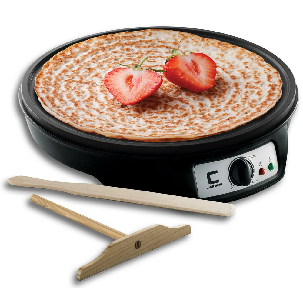 Chefman Electric Crepe Maker with Temperature Control, NonStick