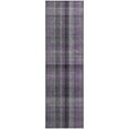 thumbnail image 2 of Addison Rugs Mayfield Washable Transitional Plaid Purple Runner Rug, 2'3" x 7'6", 2 of 5