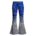 thumbnail image 7 of Tiijoy Little Girls Sequin Print Flare Pants Stage Performance Dance Pants, Sizes 5-6, 7 of 7