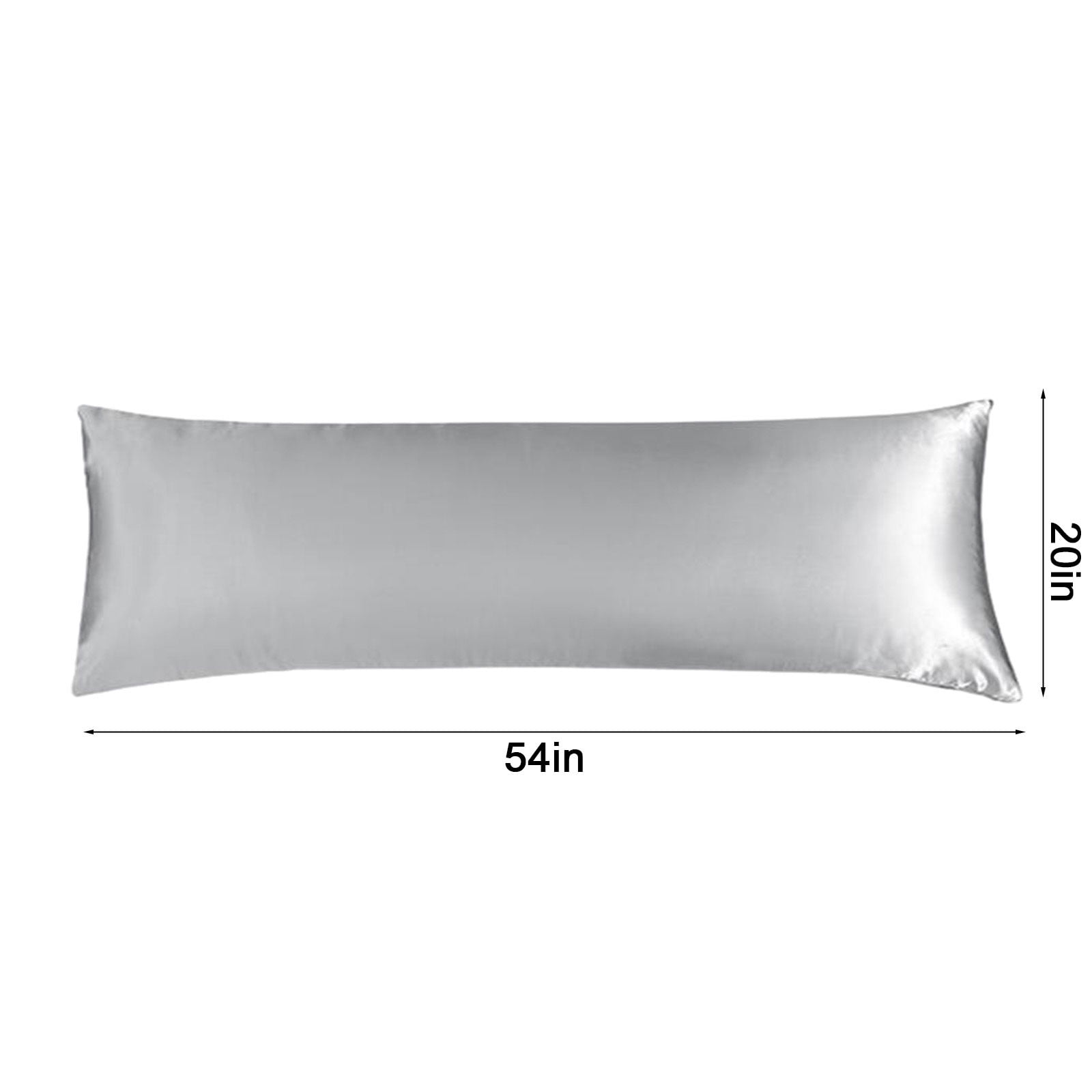 Long Silk Pillowcase, Silk Pillow Cases for Hair and Skin with Zipper, Gifts for Women Men