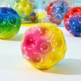 thumbnail image 2 of Bolas hinchables de goma para niños juguetes sensoriales para aliviar el estrés forma de Luna pelota con agujero deportes juegos al aire libre, 2 of 5