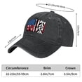 thumbnail image 2 of Vintage Washed Baseball Cap for Men and Women, Adjustable Low Profile Dad Hat, Cotton Curved Brim Casual Outdoor Hat,Conservative MAGA Flag, 2 of 7