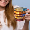 thumbnail image 2 of Shoreew Painted Book Mug with Spoon Creative 3D Stack Book Coffee Cup Retro Novel Style Cup Collection Gifts for Literature Lovers, 2 of 7
