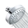thumbnail image 1 of axGear Pommeau de Douche Haute Pression de 4 Pouces avec 5 Réglages, Fini Chrome, Joint à Bille Pivotant, 1 of 6