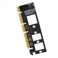 thumbnail image 4 of 5X Tarjeta Adaptadora M.2 NVME SSD A PCIe 4.0 64 Gbps M-Key PCIe4.0 X16 para PC de Escritorio PCI-e GEN4, 4 of 5
