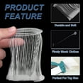 thumbnail image 3 of Uxcell Standard Tagging Fastener 80 x 9mm Price Tag 75 x 8mm 1000pcs White, 3 of 6
