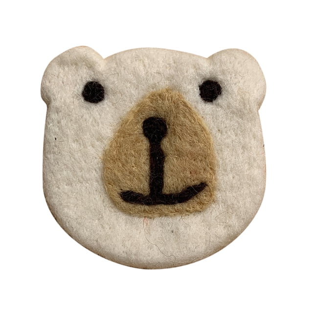 Posavasos de fieltro de lana de oso ANGGREK Tamaño libre Respetuoso Con La Piel Para cerveza
