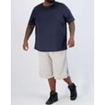 thumbnail image 4 of Real Essentials 3 Pack: Men’s Big & Tall Tech Stretch Long-Sleeve & Short-Sleeve Dry-Fit T-Shirt (3XT-5XT), 4 of 5
