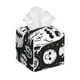 thumbnail image 1 of Fotbe Black White Spooky Ghosts Porta Pañuelos Decorativo de Cuero, Caja Cuadrada Moderna para Pañuelos Faciales, Organizador y Dispensador 5x5x5'', 1 of 7