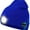 Blue, variant on Bluetooth Beanie Hat with Light, Unisex USB Rechargeable LED Headlamp Cap with Headphones, Built-in Speakers & Mic Winter Knitted Night Lighted Music Hat, Christmas Gifts for Men Him Husband (Grey)