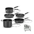 thumbnail image 3 of Cuisinart SmartNest Nonstick Aluminum 9-Piece Set (Black), 3 of 5