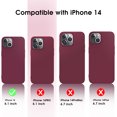 thumbnail image 4 of X-level iPhone 14 Case Ultra-Thin Slim Fit [Guardian Series] Phone Cases Soft Flexible TPU Matte Finish Coating Light Protective Back Cover for iPhone 14 - Winered, 4 of 7