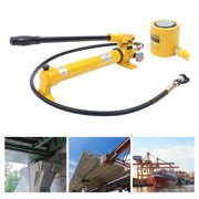 SENDERPICK 30 Ton Hydraulic Ram Jack + Hand Pump Stoke Mini Protable Hydraulic Cylinder Industrial Super Thin Lifting Jack, not for Car (30T Hydraulic Jack + CP-700 Pump)