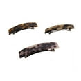 thumbnail image 3 of FUTUREORYY 1Pack Hair Barrettes for Little Girls Rectangular Shape Acrylic Material Coffee Color 7.00X1.00X1.00CM, 3 of 8