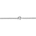 thumbnail image 3 of 925 Sterling Silver 1.5mm Rope Chain Bracelet, 3 of 8