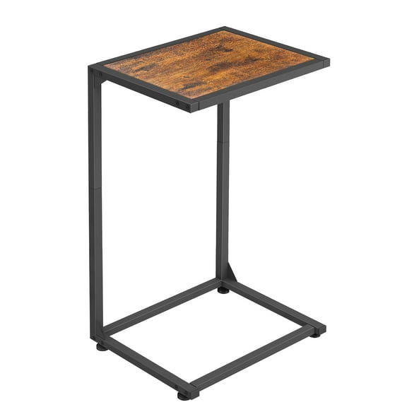 C End Table, Sofa Slide Sofa Table, TV Tray Snack Table, Small Side Table, Suitable for Small Space, Living Room, Brow