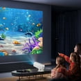thumbnail image 5 of Nkmbld Mini Portable Projector with 4K Support, Smart Cinema Projector with Built in Apps Outdoor Movie Projector with WiFi and Bluetooth for Home Theater Upgrade, 5 of 9