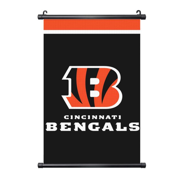 Cuadro colgante de PVC negro personalizado del equipo de fútbol de los Bengals, varios tamaños, decoración de interiores, cuadro colgante de pared, cuadro decorativo para mesita de noche