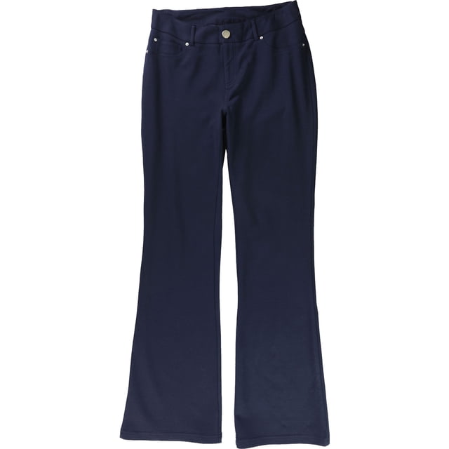 I.N.C Pantalon Décontracté Bootcut pour Femmes, Bleu, 2